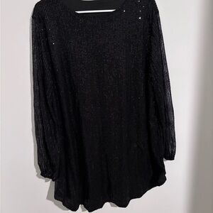 Black Sequin Dress